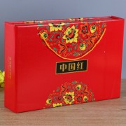 中国红福4碗4筷陶瓷套装促销定制 可加logo
