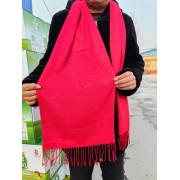 高档中国红羊绒围巾（包邮）